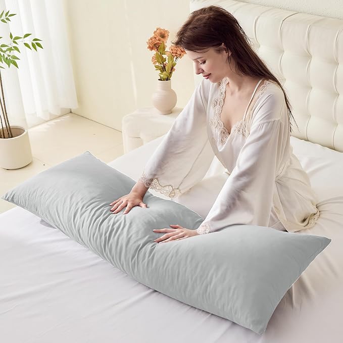 DOWNSTORIA Body Pillow Cover, Ultra Soft Microfiber Long Pillowcase, Envelope - Image 7