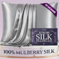 DECOLURE 100% Pure Mulberry Silk Pillow Case Standard Size – Highest Grade 30 by DECOLURE
