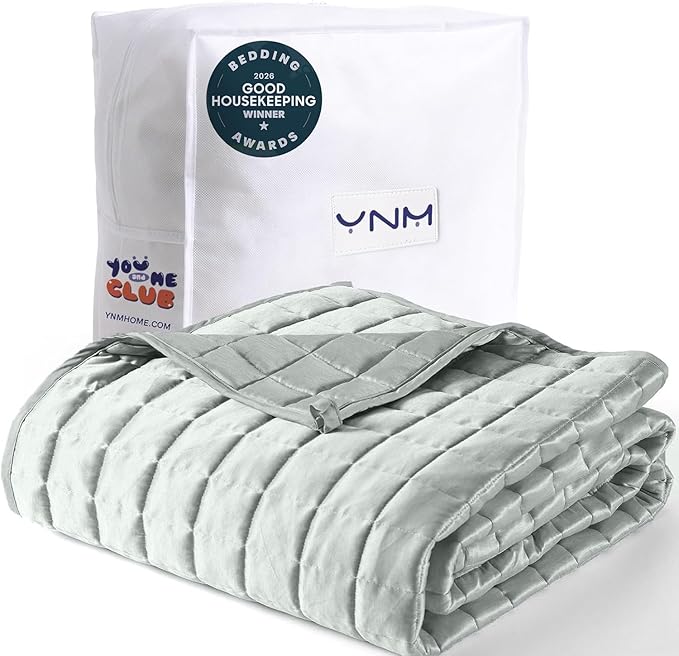 YnM Cooling Weighted Blanket for Adults, 15lbs Heavy Bed Throw Comforter by YNM