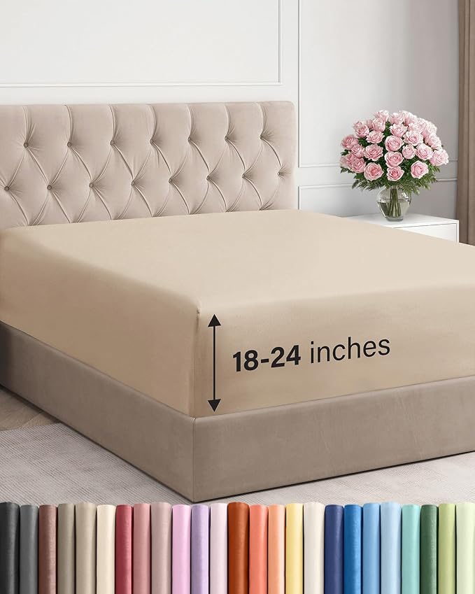Extra Deep Cal King Fitted Sheet by CGKUnlimited