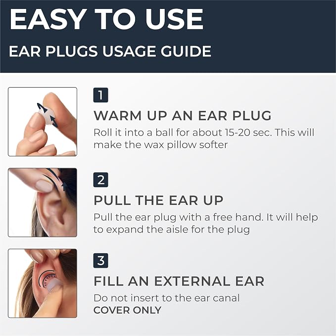 Peace&Quiet PQ Wax Ear Plugs for Sleeping, Swimming - Image 9