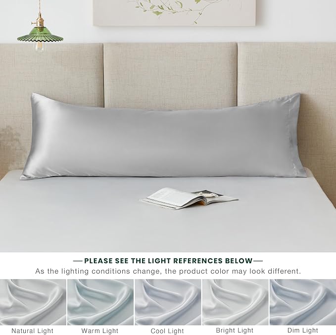 Love's cabin Satin Body Pillowcase 20x54, Cooling Pillow Cover - Image 8