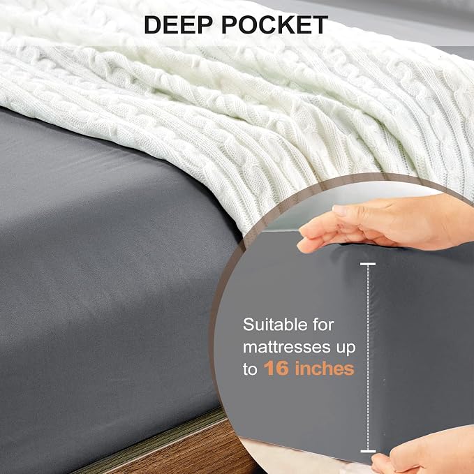 FreshCulture Twin XL Fitted Sheet Only 2 Pack - Image 4