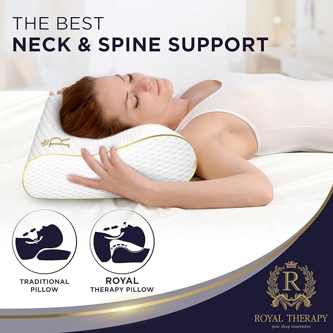 Memory Foam Pillow, Pillow for Neck and Shoulder Pain, Side Sleeper Pillow for - Image 3