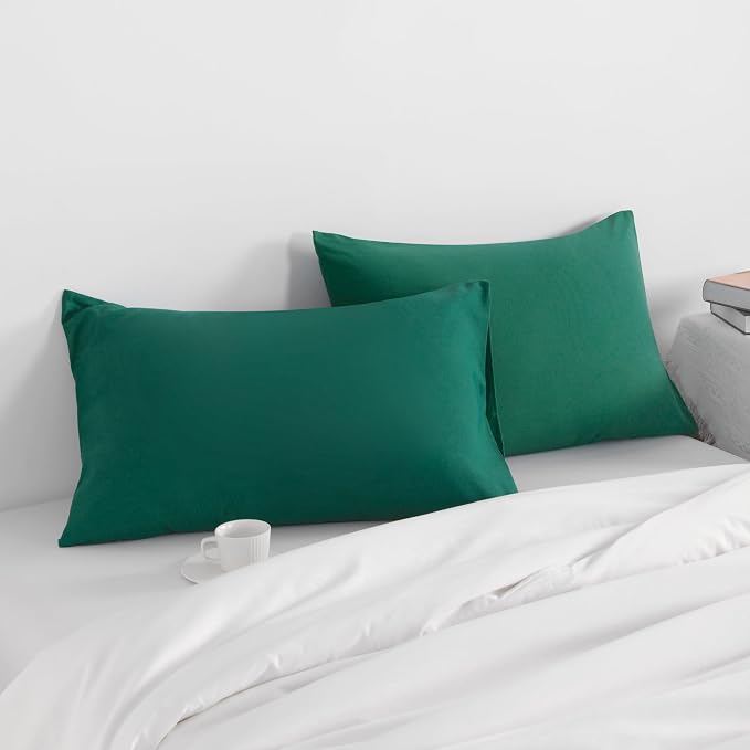 NTBAY Standard Pillow Cases Set of 2, 2 Pack Brushed Microfiber 20x26 Pillow - Image 2
