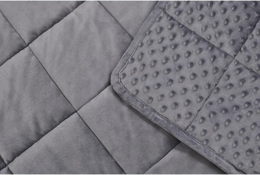 TONGDADA Minky Weighted Blanket | 40''x60'', 10lbs | Cozy and Soft Minky - Image 5