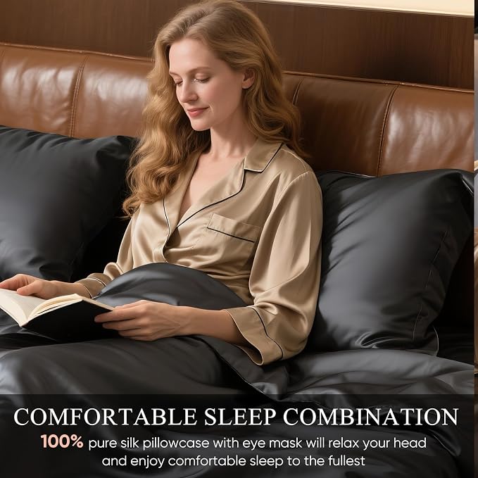 100% Mulberry Silk Pillowcase 22 Momme - Image 2