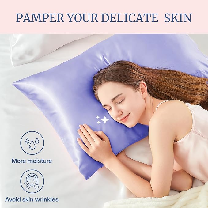 BEDELITE Satin Pillowcase for Hair and Skin, Super Soft and Cooling Similar to - Image 3