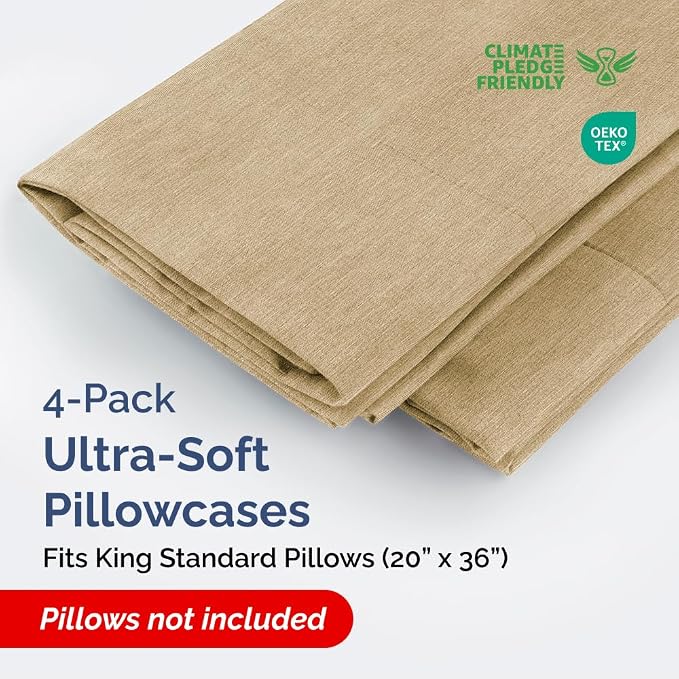 King Standard Pillow Cases Set of 4 - Image 2