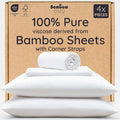 Bambaw King Sheets Set 4pcs – 100% Viscose Derived from Bamboo Sheets King Size by Bambaw