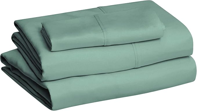 Amazon Basics Lightweight Super Soft Easy Care Wrinkle-Free Breathable Brushed - Image 2