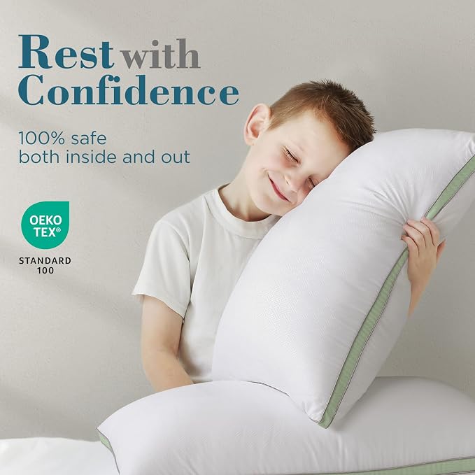 viewstar Bed Pillows Queen Sizes Set of 2, Hotel Quality Cooling Down - Image 6