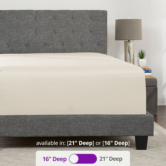 REAL - Extra Deep Pocket Full Size Fitted Sheet Your Perfectly-Fit Sheet - Image 3