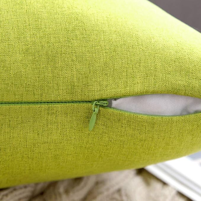 MIULEE Pack of 2 Decorative Outdoor Solid Waterproof Throw Pillow Covers Spring - Image 3