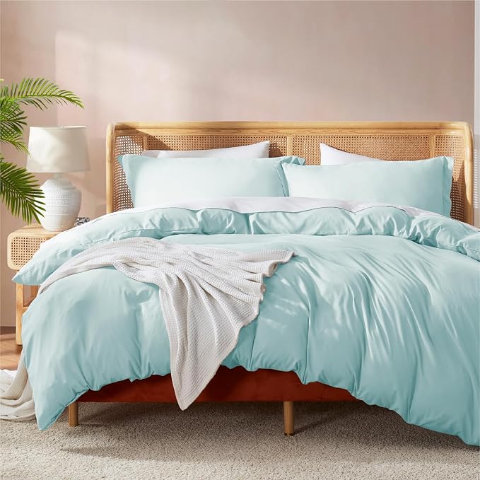 Nestl Light Blue Duvet Cover King Size by Nestl