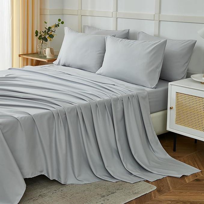 ILAVANDE King Size Sheets Set 6 Piece, Hotel Luxury Super Soft 1800 Series by ILAVANDEforYourBedHome