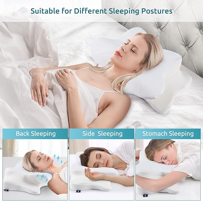 DONAMA Cervical Pillow for Neck and Shoulder Pain Relief, Cooling Contour - Image 4