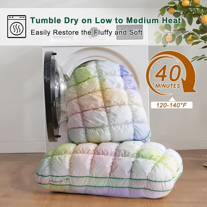YOUR MOON Fluffy Support Bed Pillow King Size, Super Soft Premium - Image 8