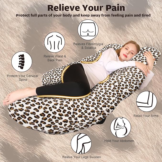 Chilling Home Pregnancy Pillow, J Shape Pregnancy Pillows - Image 2