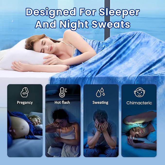 Topcee Cooling Throw Blanket for Hot Sleepers, Arc-Chill Q-Max >0.5 Cool Fiber - Image 4