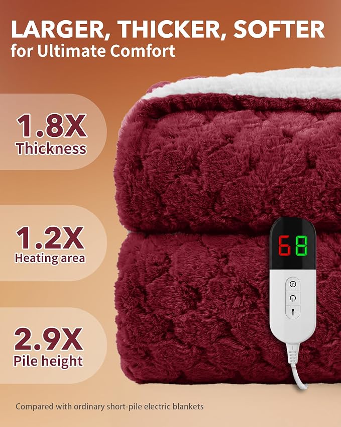 Homemate Electric Heated Throw Blanket - Image 3