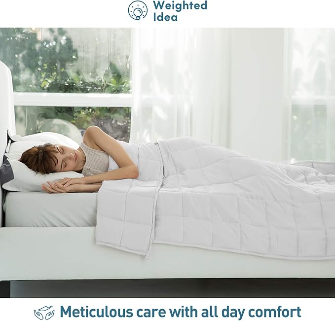 Weighted Idea Weighted Blanket for Adults Cooling Breathable Heavy Blanket - Image 3