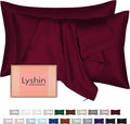 Silk Pillow Cases 2 Pack King Size by LYSHINSILKPILLOWCASES