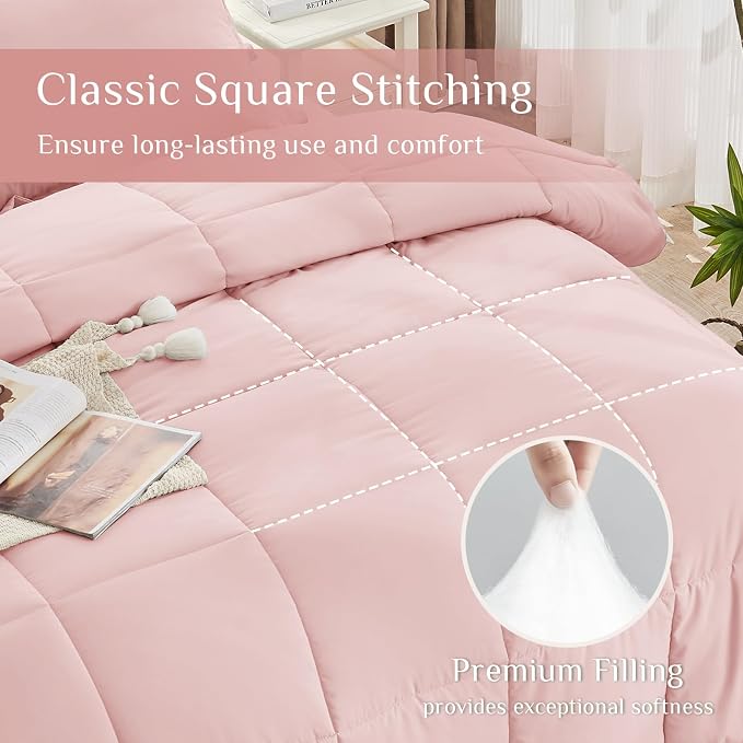 JOLLYVOGUE King Comforter Set, Ultra-Soft Bed in a Bag King Size 7 Pieces - Image 3