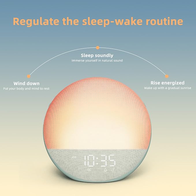 Sunrise Alarm Clock White Noise Machine: Natural Wake Up Light - Image 5