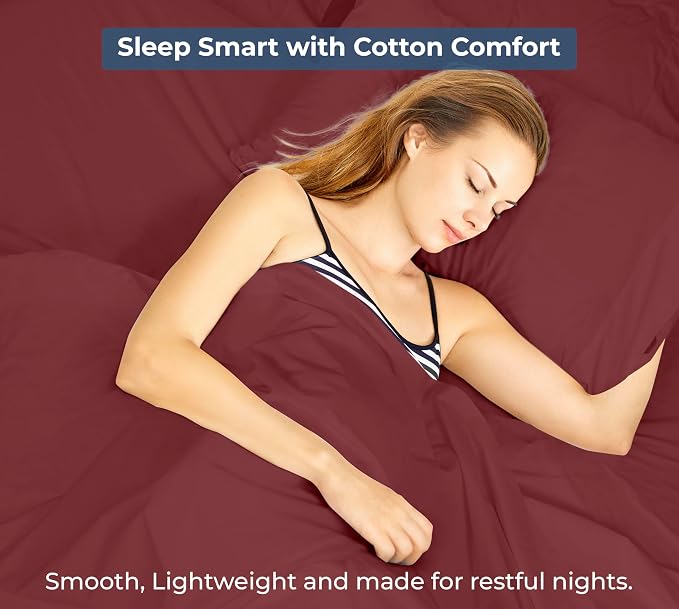 Royale Linens 100% Organic Cotton King Flat Sheet Only - Image 9