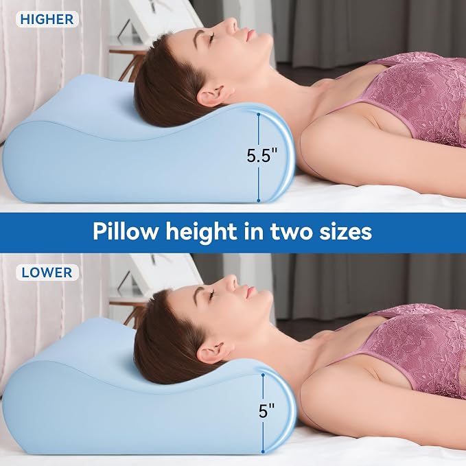 AM AEROMAX 32" King Size Contour Memory Foam Pillow, Cervical Pillow - Image 2