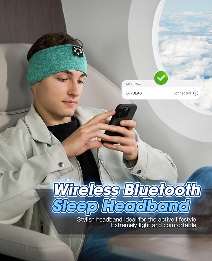 Perytong Sleep Headphones Wireless, Air Travel, Meditation - Image 7