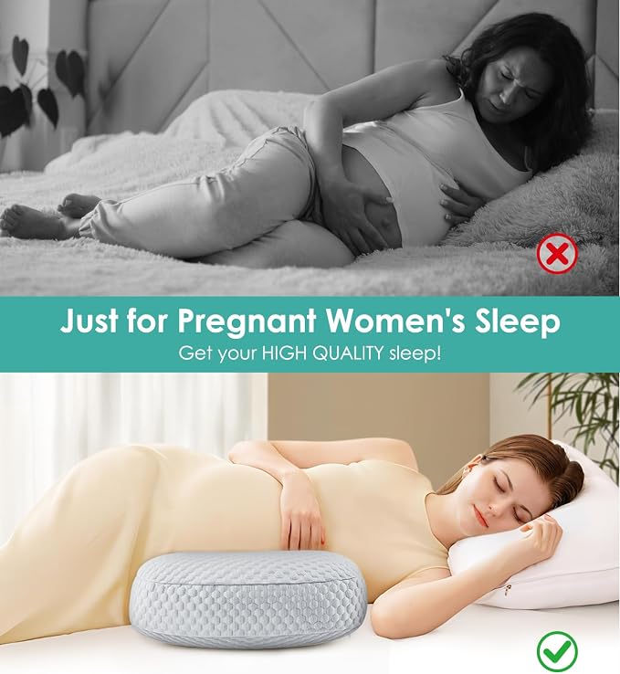 Pregnancy Pillow Cooling for Sleeping, Detachable and Adjustable Double-Sided - Image 5