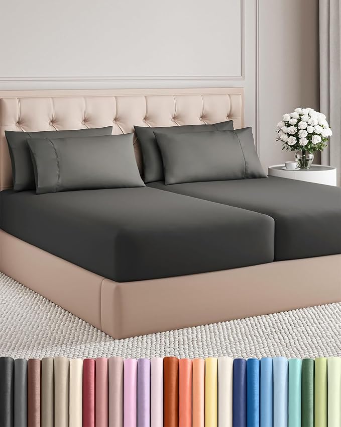 Split King 7 Piece Sheet Set by CGKUnlimited