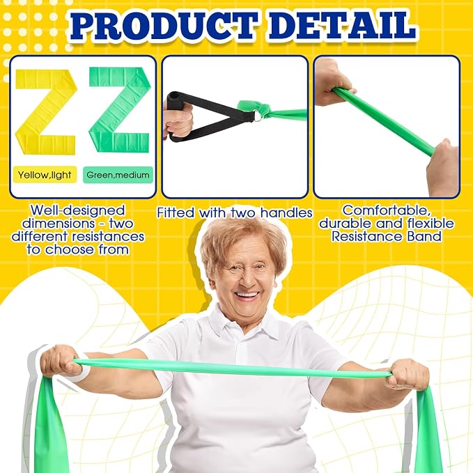 2 Pcs Resistance Band with Handles Chair Exercise Equipment - Image 4