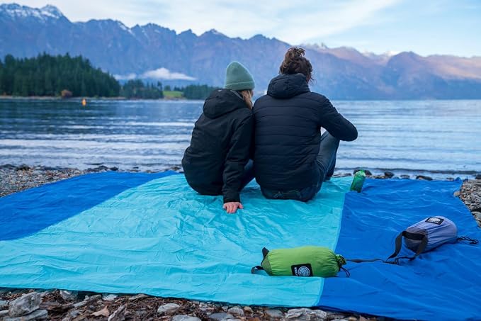 WEKAPO Beach Blanket Sandproof Waterproof, Extra Large Beach Mat, Oversized & - Image 9