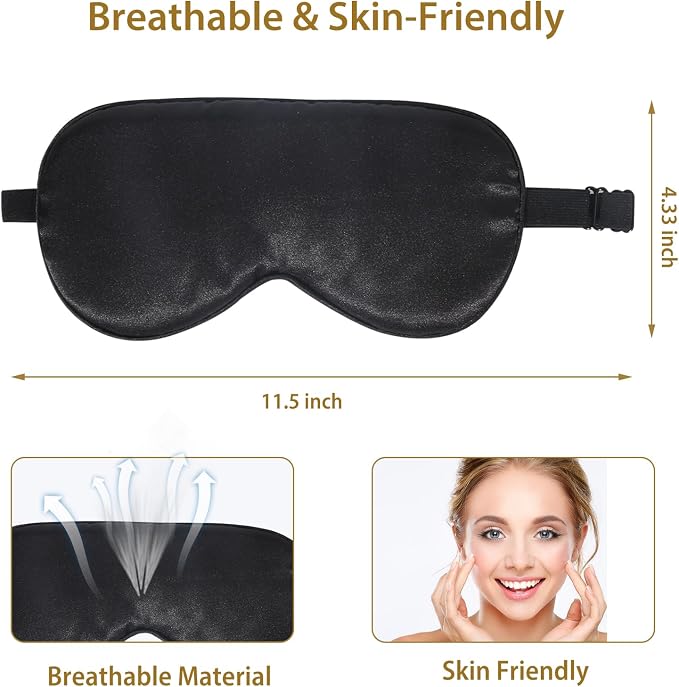 4 Pack Super Soft Silk Sleep Mask - Image 5
