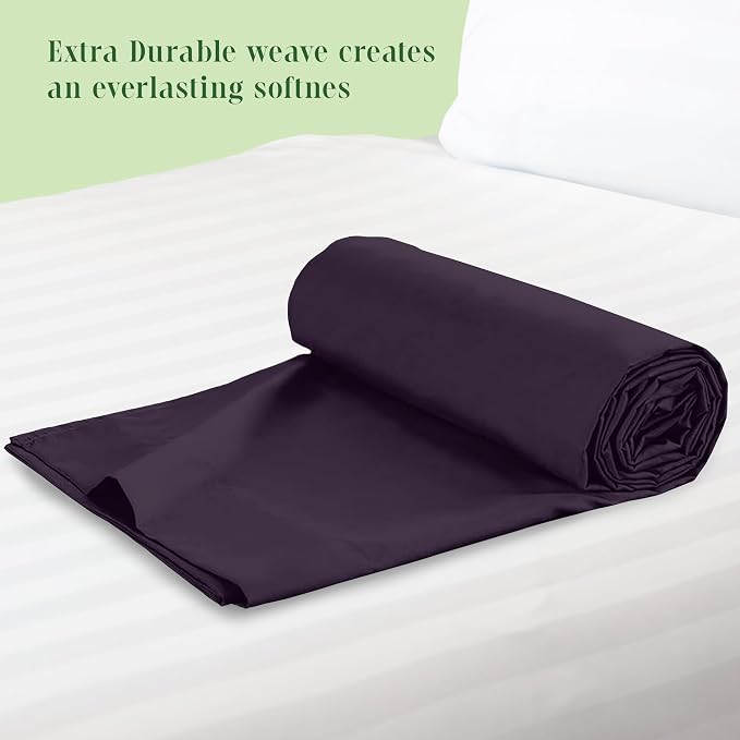 Elegant Comfort Premium Hotel Quality 1-Piece Flat Sheet, Luxury & Softest 1500 - Image 3