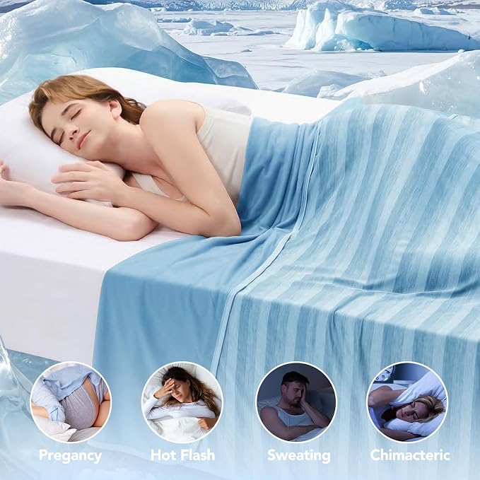 GOHERO Cooling Blanket for Couples- 60"x90" Summer Cooling Throw Blanket for - Image 4