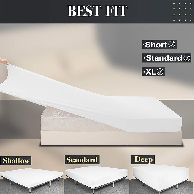 Soft Stretch King Size Fitted Sheet Only - Image 4