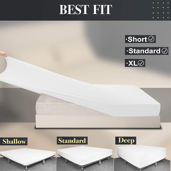 Soft Stretch Queen Size Fitted Sheet Only - Image 4