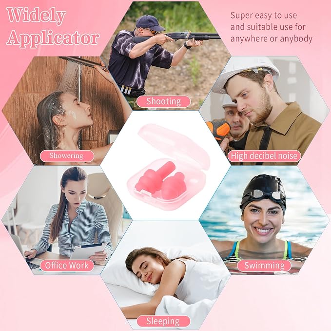 24 Pairs Pink Ear Plugs - Image 6