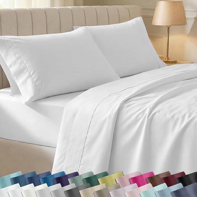 California Design Den Soft 100% Cotton Twin Size Bed Sheets Set, 400 Thread by CaliforniaDesignDen