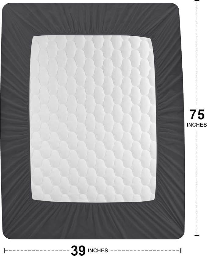 Utopia Bedding Waterproof Mattress Protector, Twin Mattress Pad, Noiseless - Image 4