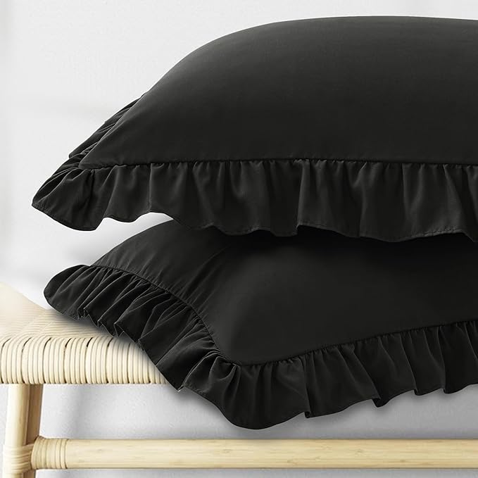 KKJIAF Ruffle Body Pillow Cases Set of 1, Ruffled Pillow Covers by KKJIAF