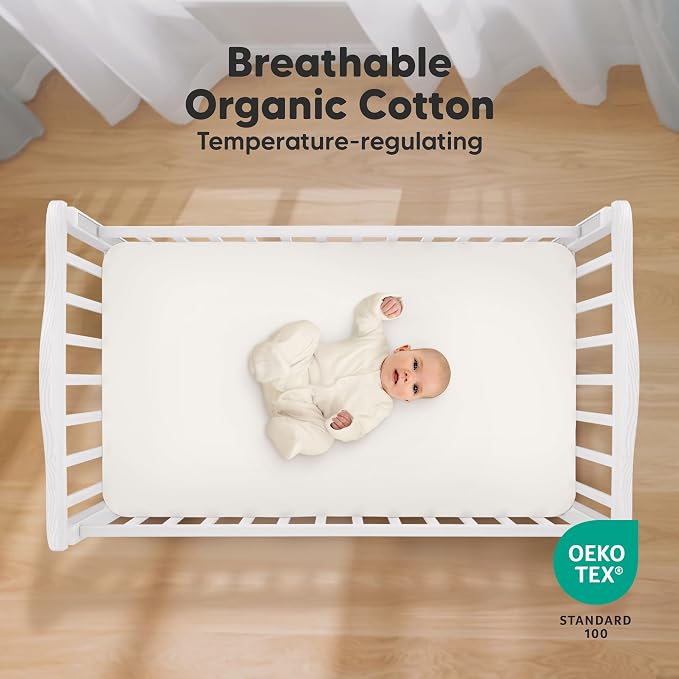 KeaBabies 2-Pack Organic Crib Sheets - Image 3