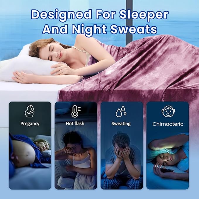 Topcee Cooling Blanket for Hot Sleepers and Night Sweats, 100% Oeko-Tex - Image 4