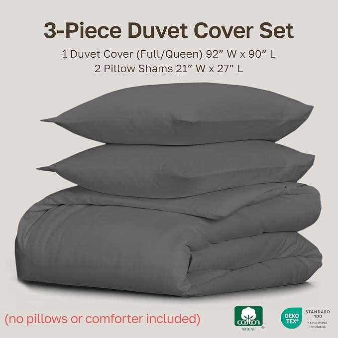 California Design Den 3 Pc Full/Queen Size Duvet Cover Set - Image 5