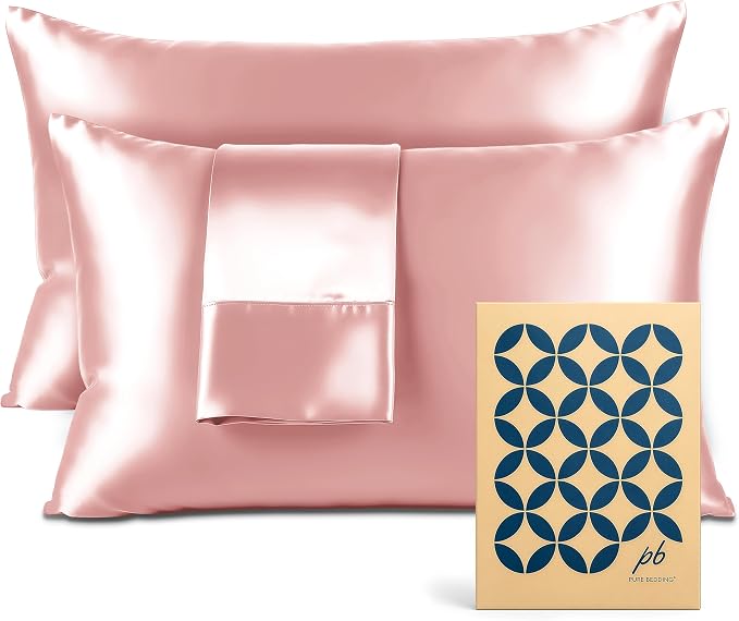 Pure Bedding Satin Pillowcase 2 Pack by PureBedding