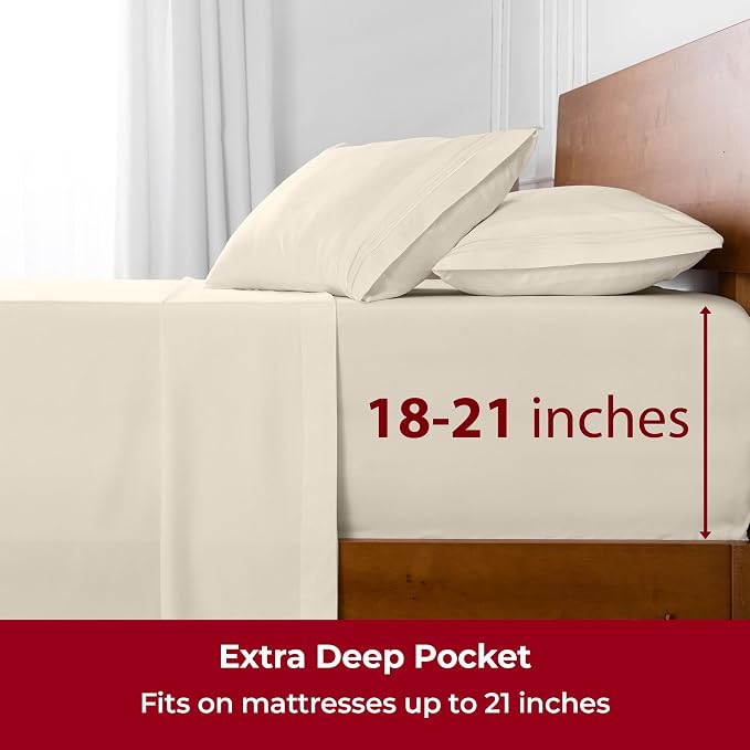 Mellanni Extra Deep Twin XL Sheets - Image 6